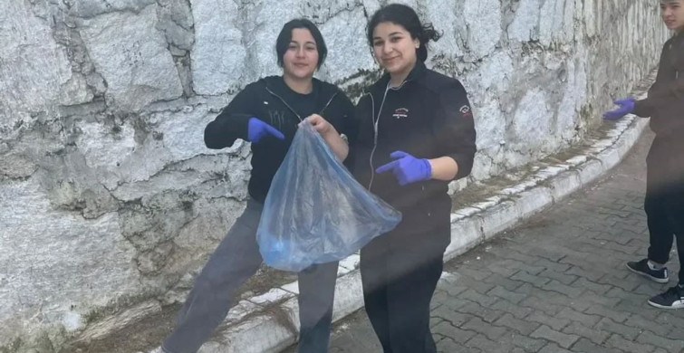 Yenipazar'da Öğrenciler Doğaya Sahip Çıktı