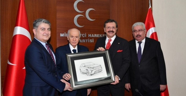 Yerli Otomobilin Yöneticilerinden Bahçeli'ye Ziyaret