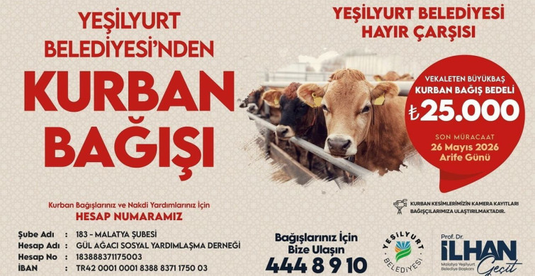 Yeşilyurt Belediyesi'nden Kurban Bağışları İçin Seferberlik
