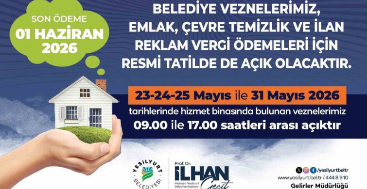 Yeşilyurt Belediyesi'nden Vergi Ödemelerine Özel Hizmet