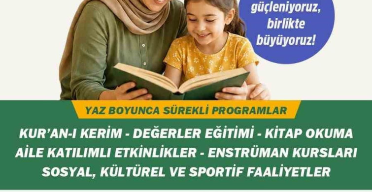 Yeşilyurt'ta 'Birlikte okuyoruz, birlikte eğleniyoruz' etkinlikleri başlıyor