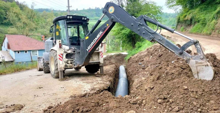Yığılca Naşlar Köyü'nde Altyapı Çalışmaları Devam Ediyor