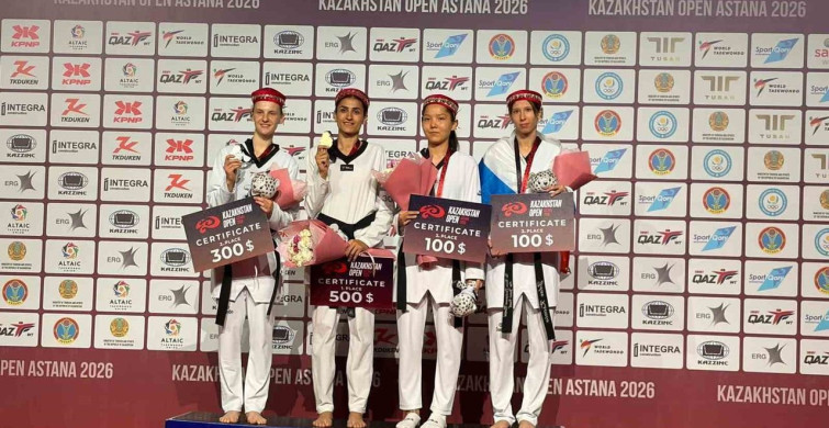 Yıldırım Belediyesi'nin milli sporcusu Hatice Kübra İlgün, Kazakistan'da iki madalya kazandı