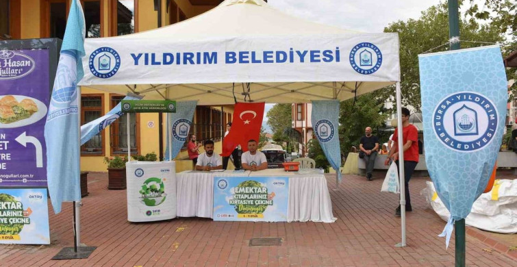 Yıldırım'da emektar kitaplar nakite dönüşüyor