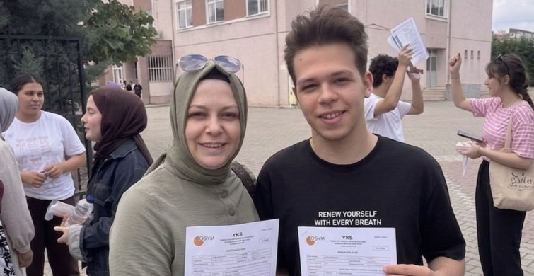 Yks’ye anne-oğul aynı okulda girdi