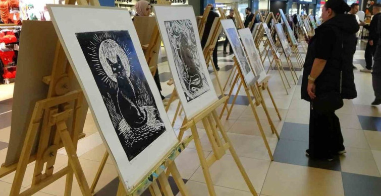 Yozgat'ta Liseli Yeteneklerin Yağlı Boya Sergisi