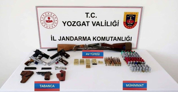 Yozgat'ta ruhsatsız silahlara operasyon düzenlendi