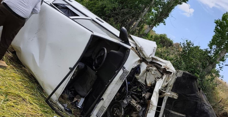 Yozgat'ta takla atan otomobilde 2 kişi yaralandı