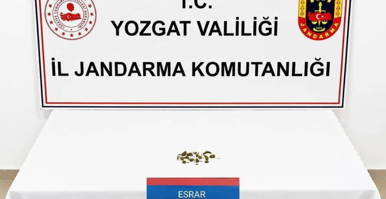 Yozgat'ta uyuşturucu operasyonunda 1 kişi gözaltına alındı