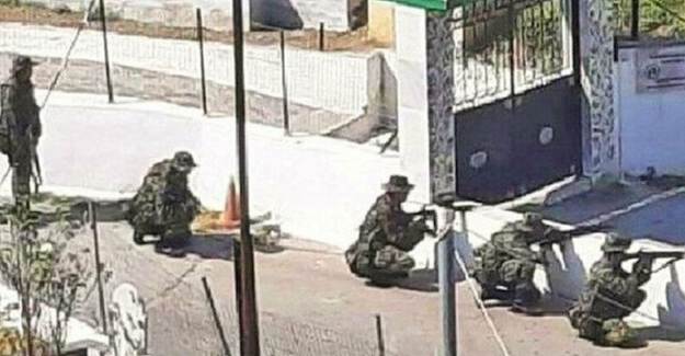 Yunan Ordusundan Batı Trakya'da Türk Köyünde Tatbikat