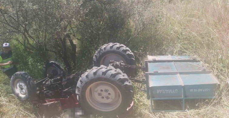 Yunusemre'de Kontrolden Çıkan Traktörün Sürücüsü Hayatını Kaybetti