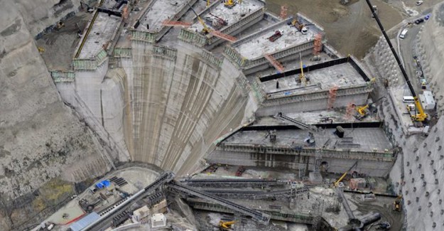 Yusufeli Barajı 85 Metre Yüksekliğe Ulaştı