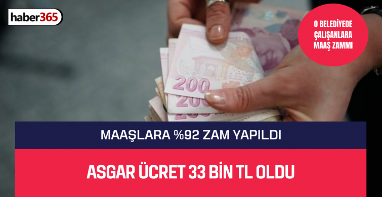 Zam beklenmedik anda geldi! %92 zamla binlerce çalışana ASGARİ ÜCRET 33 Bin TL oldu
