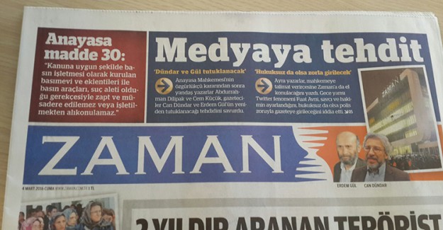 Zaman Gazetesi Yöneticileri Hakkında Karar Verildi