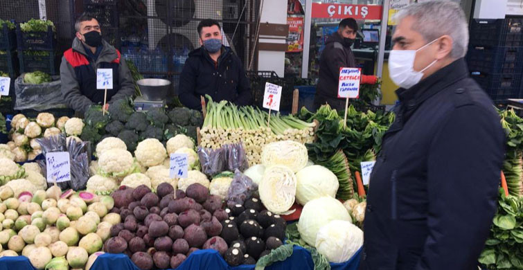 Zeytinburnu Pazarlarında Koronavirüs Kontrolü Yapıldı