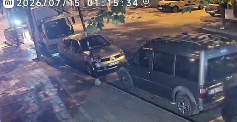 Zincirleme kaza anı kamerada: Olay yerini terk eden sürücü aranıyor
