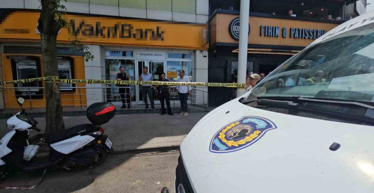 Zonguldak'ta banka şubesinde silahla ateş açıldı