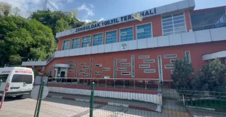Zonguldak'ta Şehirlerarası Terminalde Heyelan Olayı
