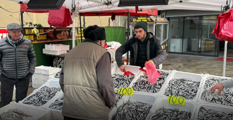 Zonguldak’ta Sevgililer Günü’ne özel hamsi indirimi