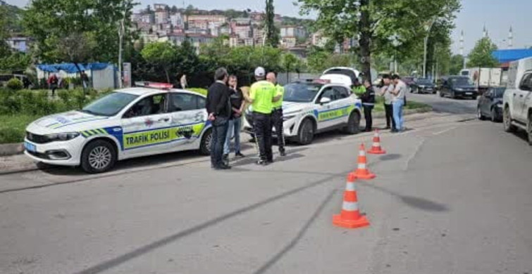 Zonguldak'ta Yük Treni Polis Aracına Çarptı, Faciadan Dönüldü