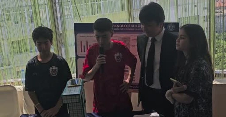 Zonguldak'taki ortaokul öğrencilerinden hava kirliliği için yenilikçi sokak lambası projesi