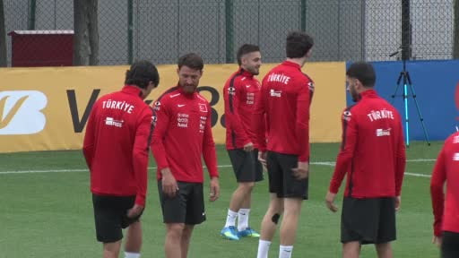 A Milli Futbol Takımı, 2026 FIFA Dünya Kupası'nın hazırlıklarına yaptığı antrenmanla...