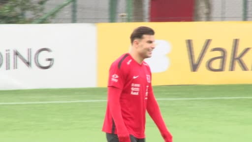 A Milli Futbol Takımı, 2026 FIFA Dünya Kupası'nın hazırlıklarını basına açık yaptığı antrenmanla...