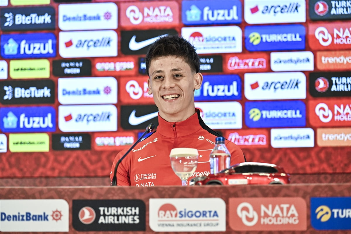 A Milli Futbol Takımı oyuncusu Arda Güler, 2026 FIFA Dünya Kupası Avrupa Elemeleri play-off turu...