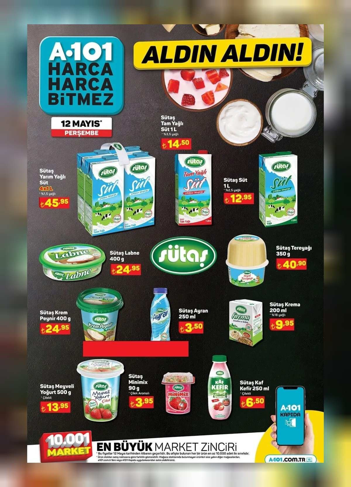 A101 12 Mayıs 2022 Perşembe aktüel indirimli ürünler kataloğu