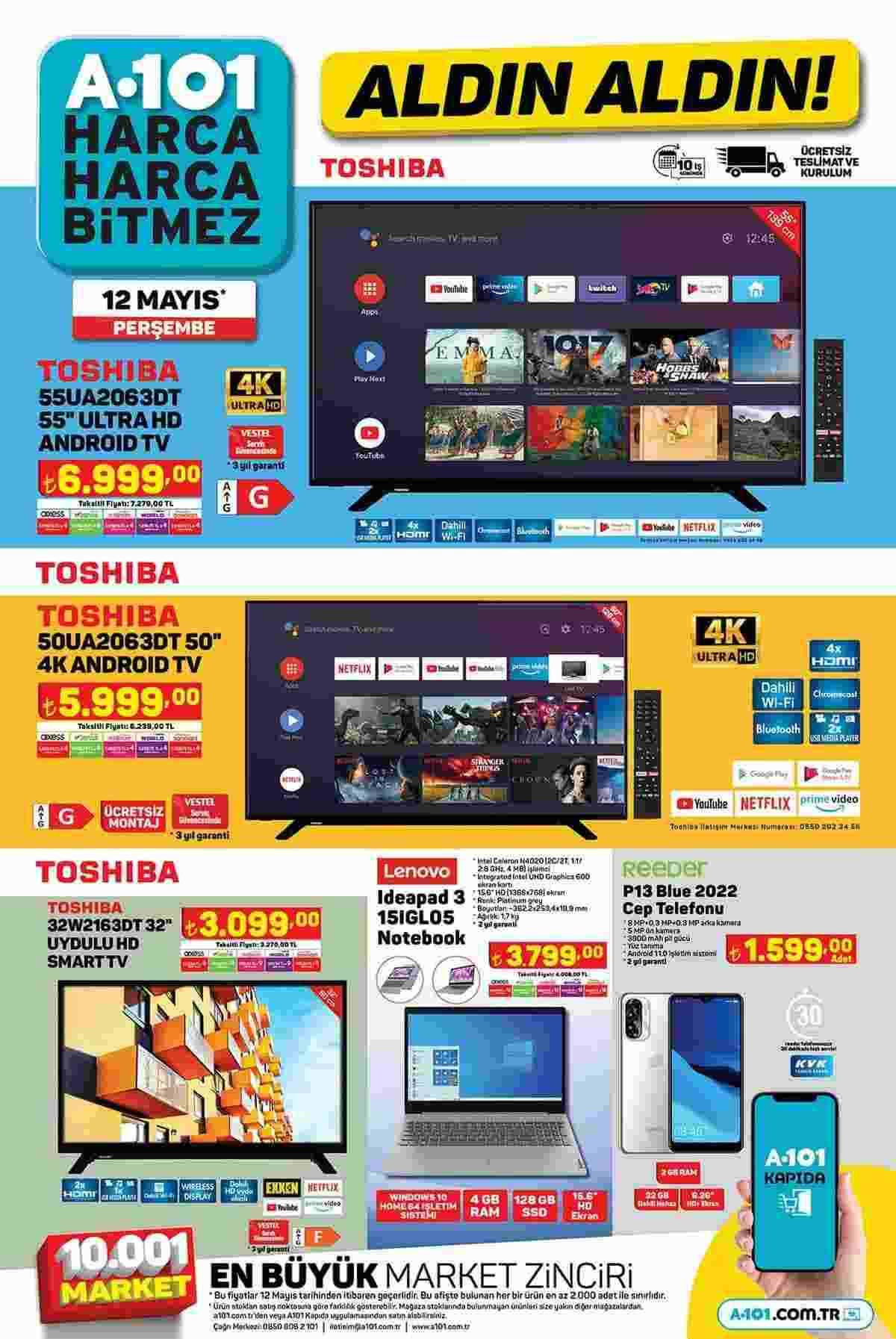 A101, 12 Mayıs aktüel ürünler kataloğu