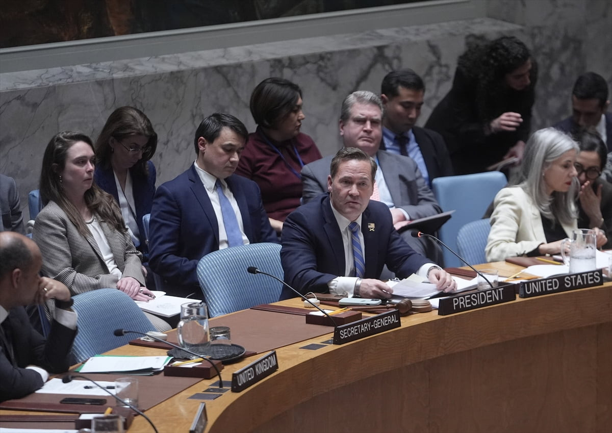 ABD'nin New York kentinde toplanan Birleşmiş Milletler Güvenlik Konseyi'nde (BMGK) yapılan...