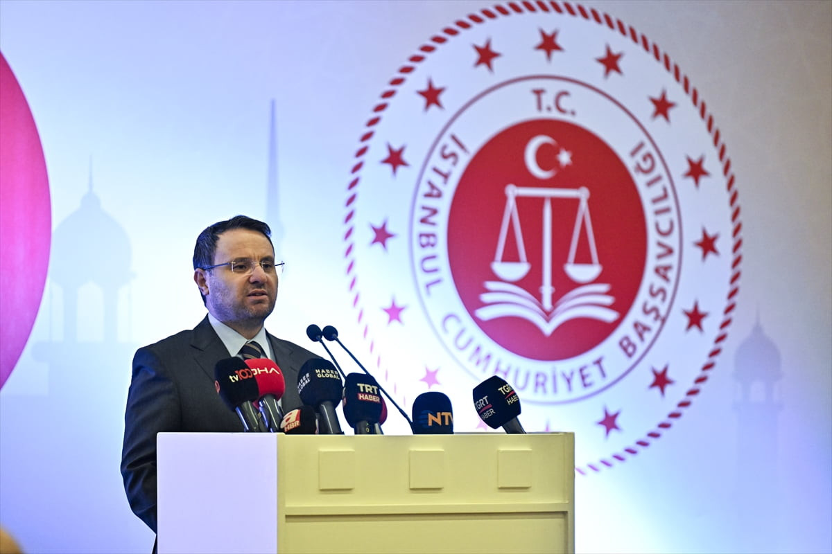 Adalet Bakanı Akın Gürlek, İstanbul Cumhuriyet Başsavcılığının Haliç Kongre Merkezi'nde...