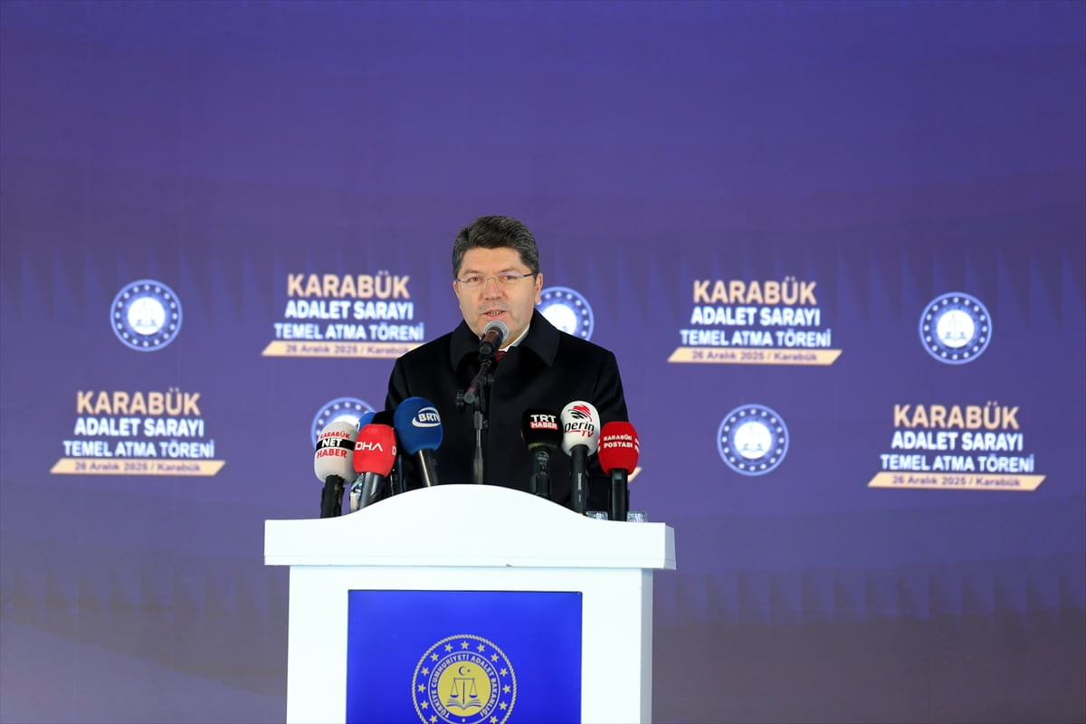 Adalet Bakanı Yılmaz Tunç, Karabük Adalet Sarayı Temel Atma Töreni'ne katılarak, konuşma...