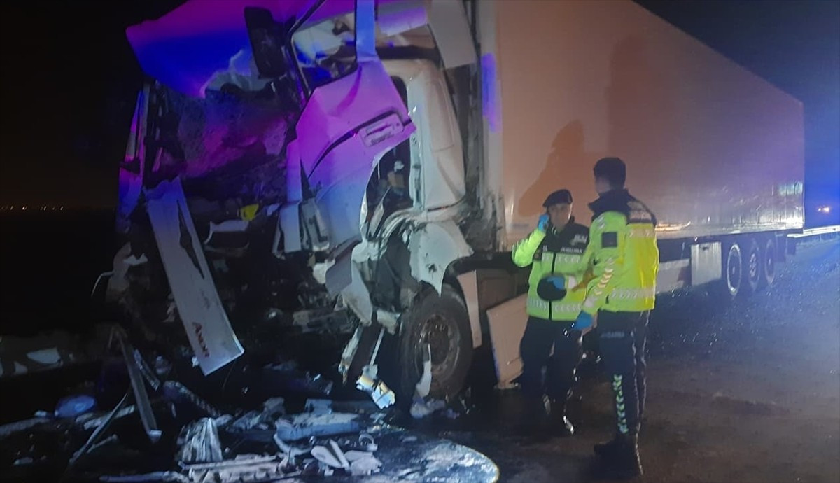 Adana'nın Ceyhan ilçesinde tırın, yol kenarında park halinde bulunan tur otobüsüne çarpması sonucu...