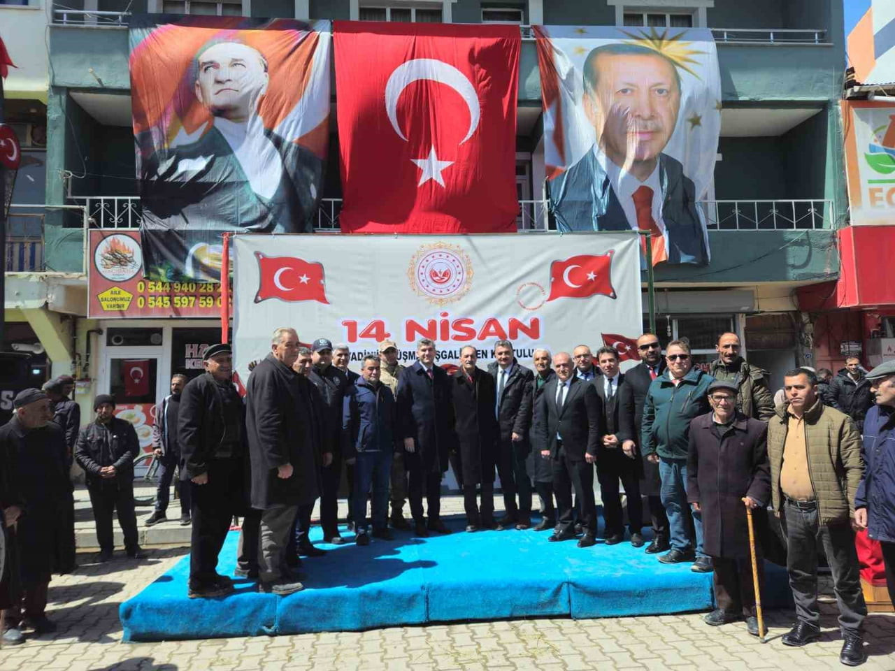 AĞRI'NIN DİYADİN İLÇESİNDE DÜŞMAN İŞGALİNDEN KURTULUŞUNUN 108. YIL DÖNÜMÜ, CADDE ORTASINDA...