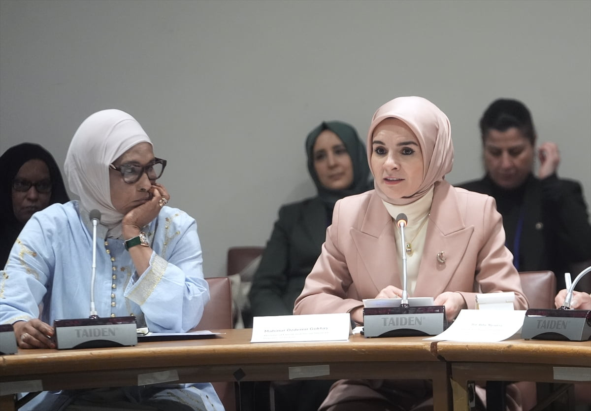 Aile ve Sosyal Hizmetler Bakanı Mahinur Özdemir Göktaş, Birleşmiş Milletler (BM) Kadının Statüsü...