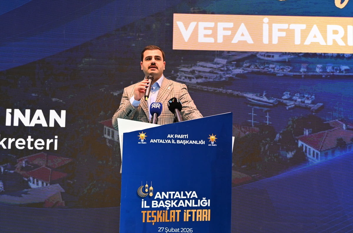 AK Parti Genel Sekreteri ve İzmir Milletvekili Eyyüp Kadir İnan, AK Parti Antalya İl Başkanlığınca...