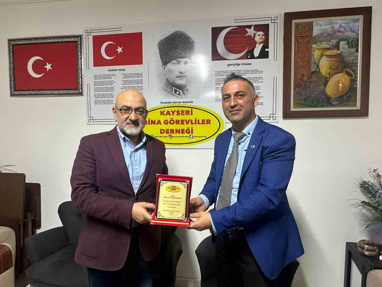 AK PARTİ KAYSERİ MİLLETVEKİLİ MURAT CAHİD CINGI; BİNA GÖREVLİLERİ DERNEĞİ ÜYELERİ İLE BİR ARAYA...