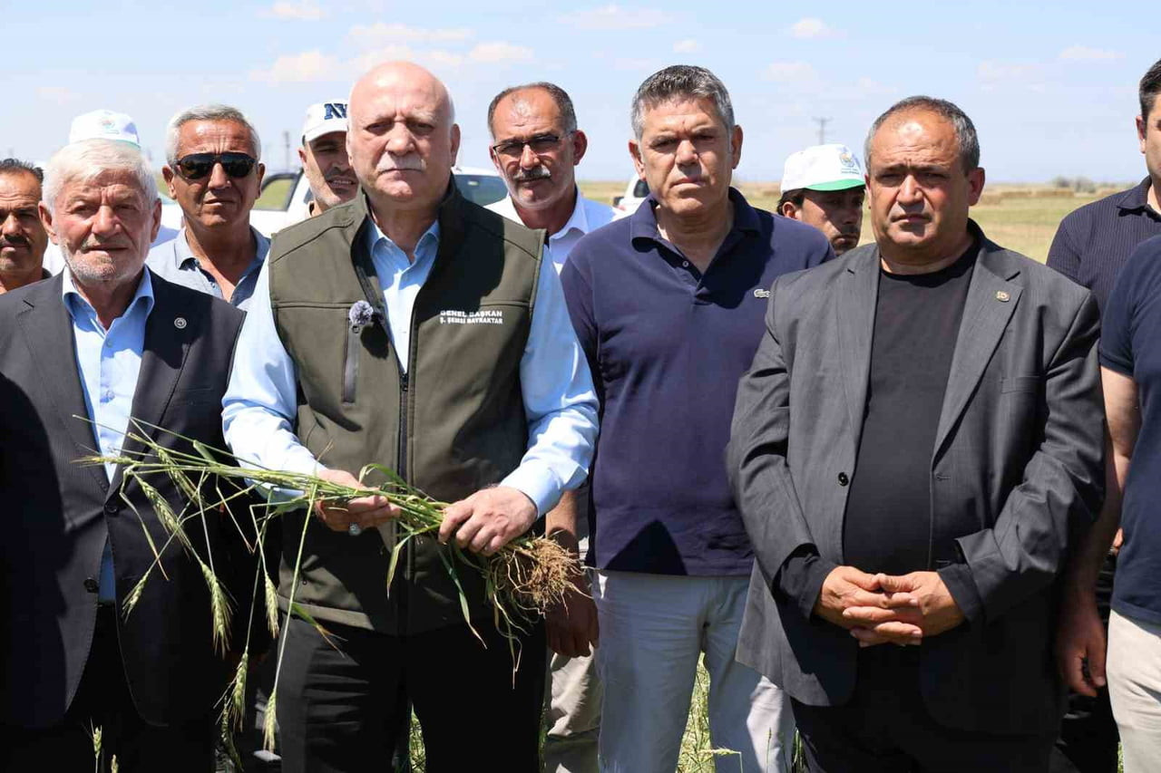 AKSARAY’DA ŞİDDETLİ DOLU YAĞIŞI SONRASI ZARAR GÖREN TARIM ARAZİLERİNDE İNCELEME YAPMAK ÜZERE...