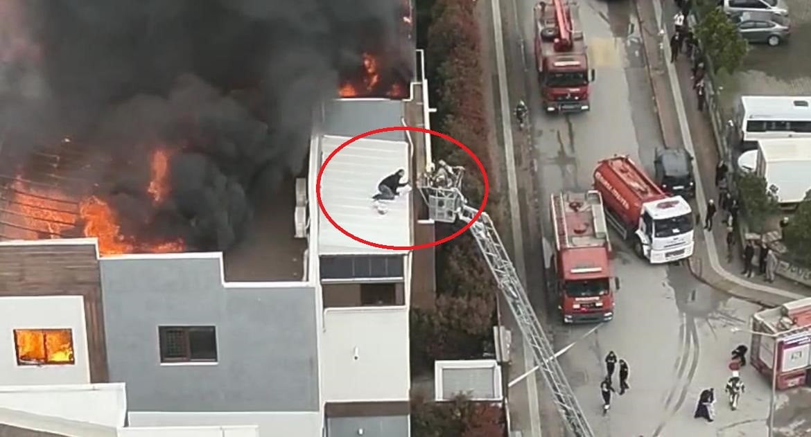 ALEVLERİN ARASINDA NEFES KESEN KURTULUŞ ZAMANLA YARIŞ ANBEAN GÖRÜNTÜLENDİ