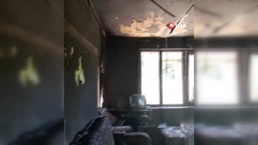 Alevlerin geride bıraktığı acı tablo: Evi yanan acılı baba uzatılacak yardım elini bekliyor