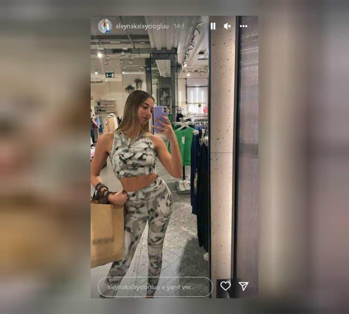 aleyna kalaycıoğlu taytlı paylaşım