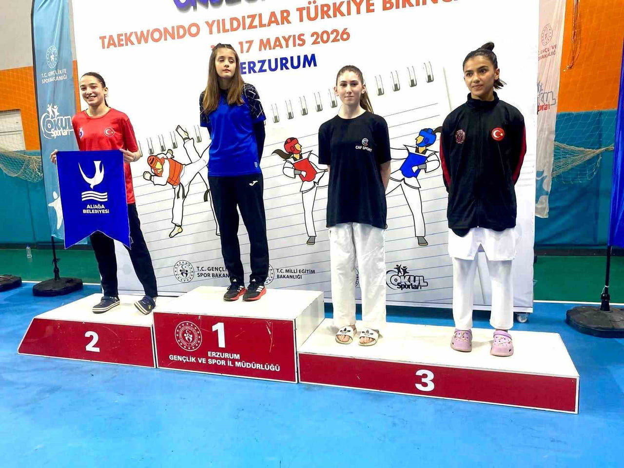 ALİAĞA GENÇLİK MERKEZİ SPOR KULÜBÜ SPORCUSU MERVE NİSA MIZRAK, ERZURUM’DA DEVAM EDEN OKUL SPORLARI...