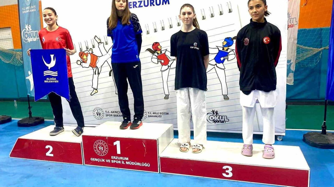 Aliağa Gençlik Merkezi Spor Kulübü'nden Taekwondo Başarısı