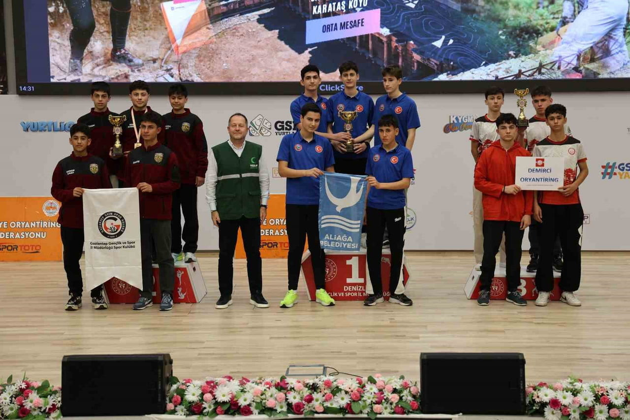 ALİAĞALI ORYANTİRİNG SPORCULARI TÜRKİYE ŞAMPİYONASI'NDAN 6 DERECEYLE DÖNDÜ