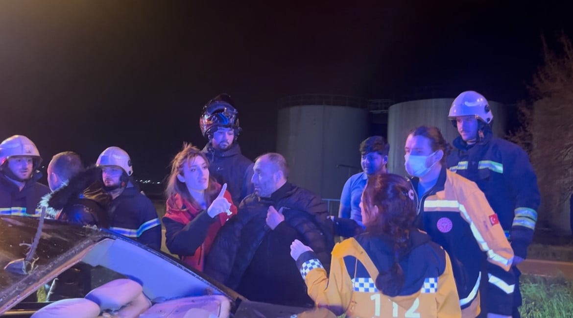 ALKOLLÜ SÜRÜCÜNÜN YAKININDAN MUHABİRE: "BİZ BURADA ÖLÜMDEN DÖNDÜK, SEN REKLAM...