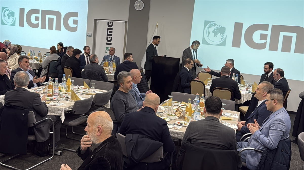 Almanya’nın başkenti Berlin’de İslam Toplumu Milli Görüş Teşkilatı (IGMG) iftar programı...