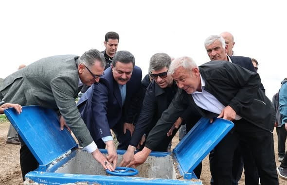 AMASYA'NIN MERZİFON İLÇESİNE BAĞLI BALGÖZE KÖYÜNDE BASINÇLI SULAMA TESİSİNİN AÇILIŞI...