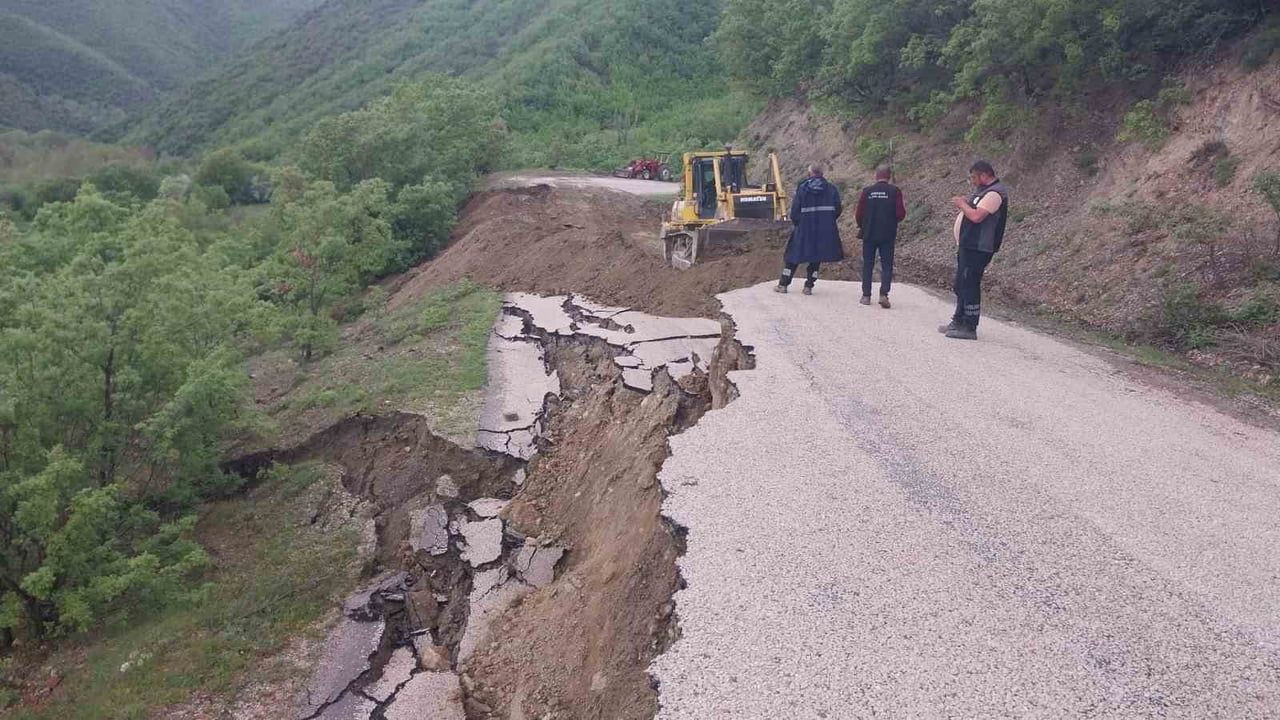 Amasya'da Yağışlar Sonrası Heyelan Olayı
