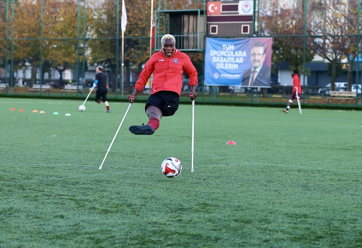 Ampute Futbol Süper Ligi'nde mücadele eden Trabzon Büyükşehir Belediyesi Ampute Futbol Takımı...